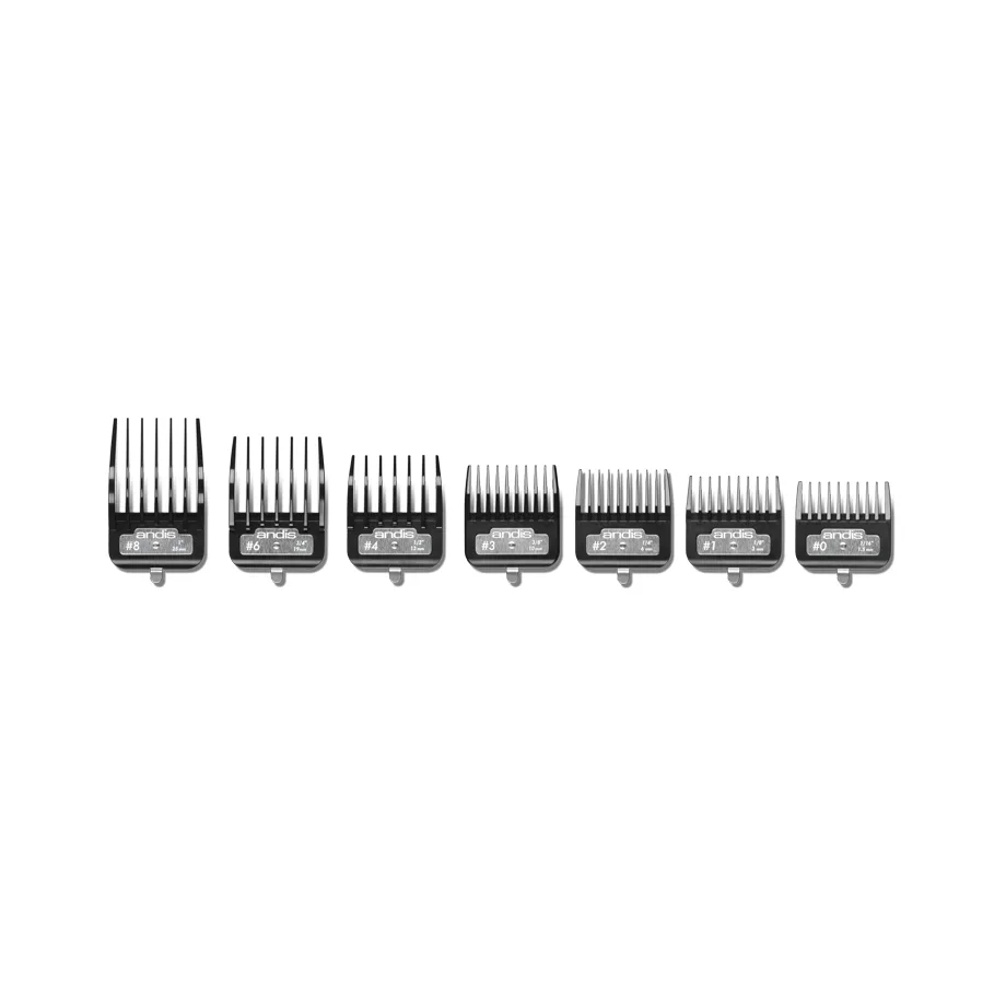 Set de piepteni din plastic Andis BG Series Premium Metal Clip