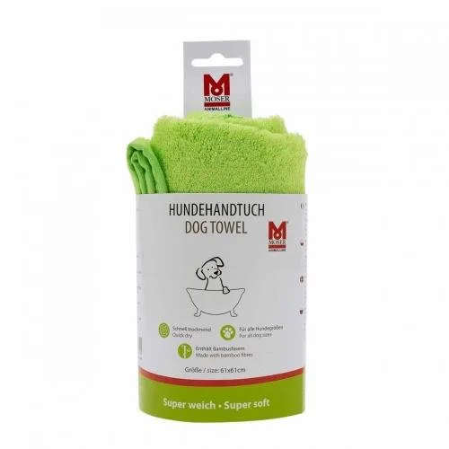 Prosop de baie din bambus și bumbac pentru câini Moser