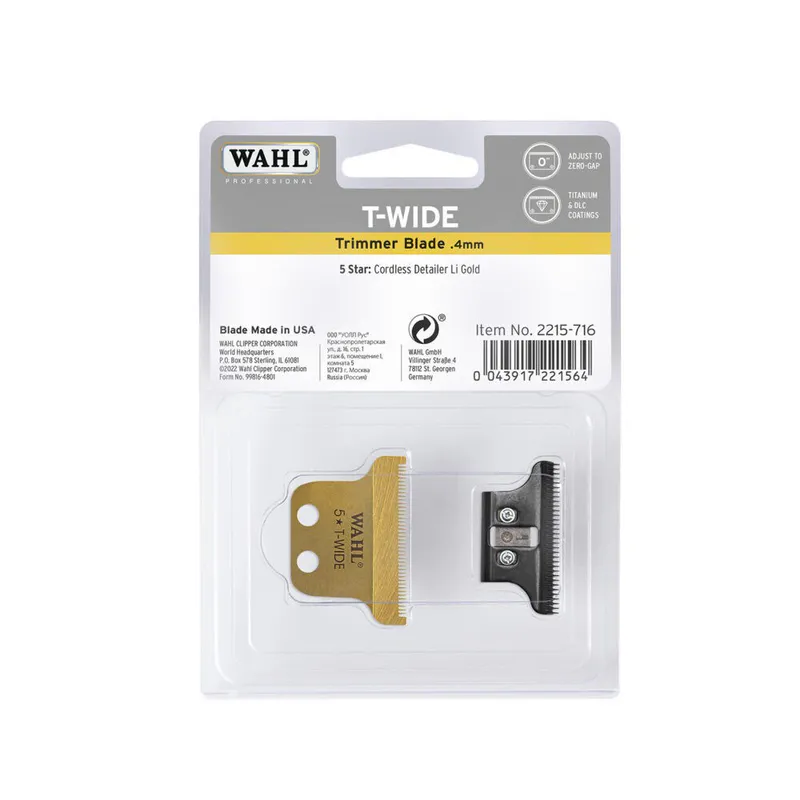 Cap de tăiere WAHL T-Wide Detailer Cordless - Imagine 2