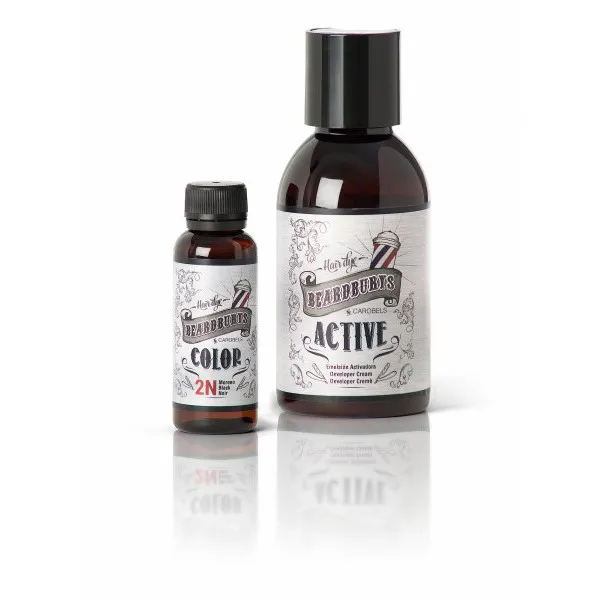 Beardburys șampon de colorat pentru păr și barbă - negru - Imagine 2