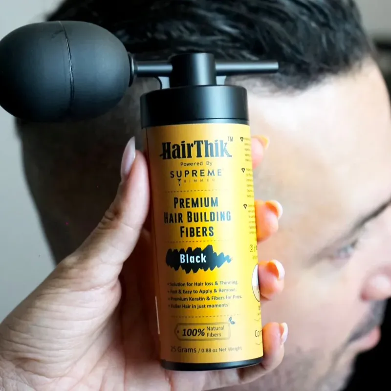 Fibre de păr cu aplicator STpro Hair Thik pentru îngroșarea părului - Imagine 5