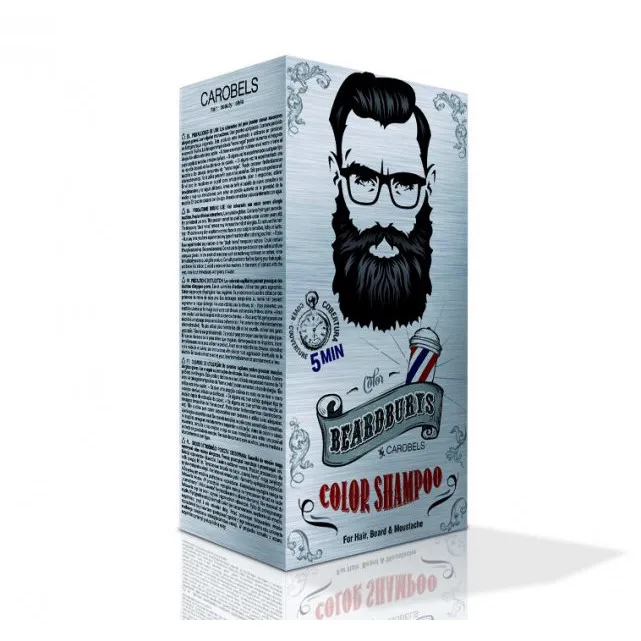 Beardburys șampon de colorat pentru păr și barbă - negru - Imagine 3
