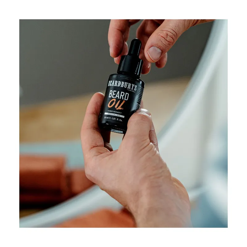 Ulei pentru barbă BEARDBURYS Amber Midnight - 30 ml. - Imagine 3