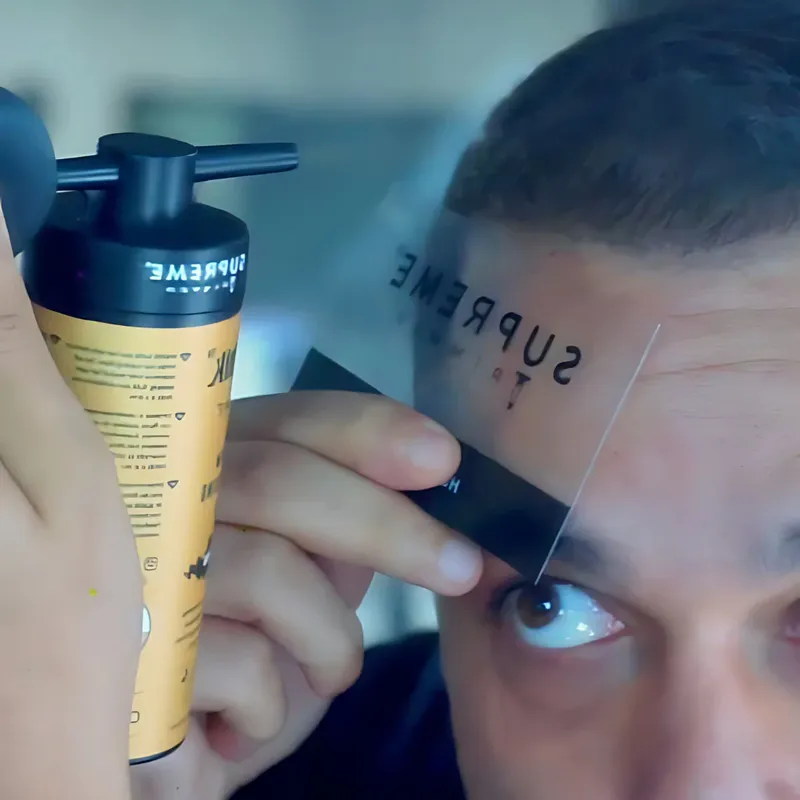 Fibre de păr cu aplicator STpro Hair Thik pentru îngroșarea părului - Imagine 6