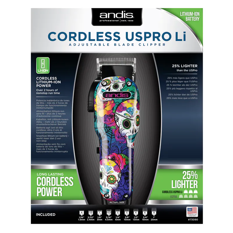 Andis Cordless USPro (Ediția Sugar Skull) - Imagine 6