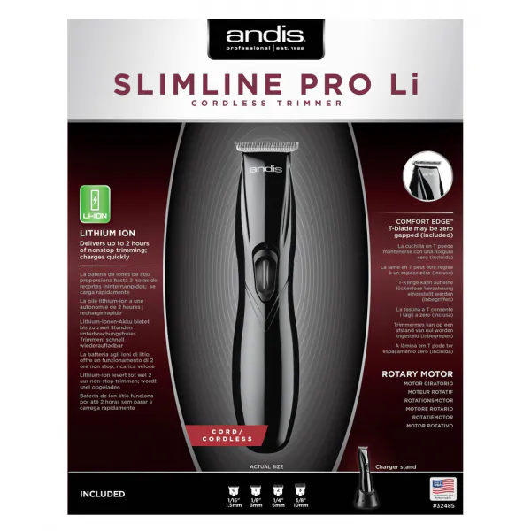Andis Slimline Pro Li T-Blade Black - Imagine 4