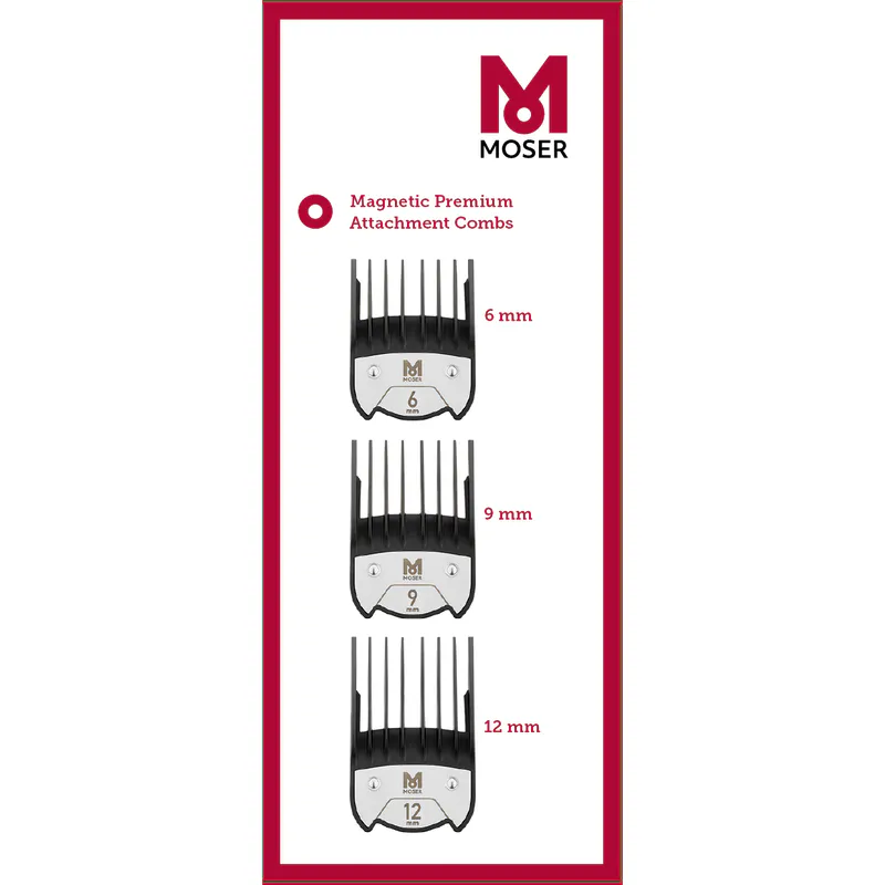 Piepteni magnetici premium MOSER 6 mm, 9 mm și 12 mm - Imagine 1