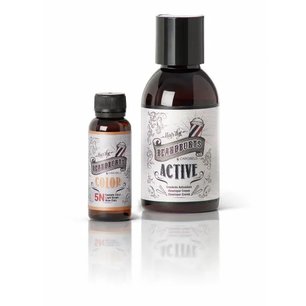Beardburys șampon colorant pentru păr și barbă - maro deschis - Imagine 2