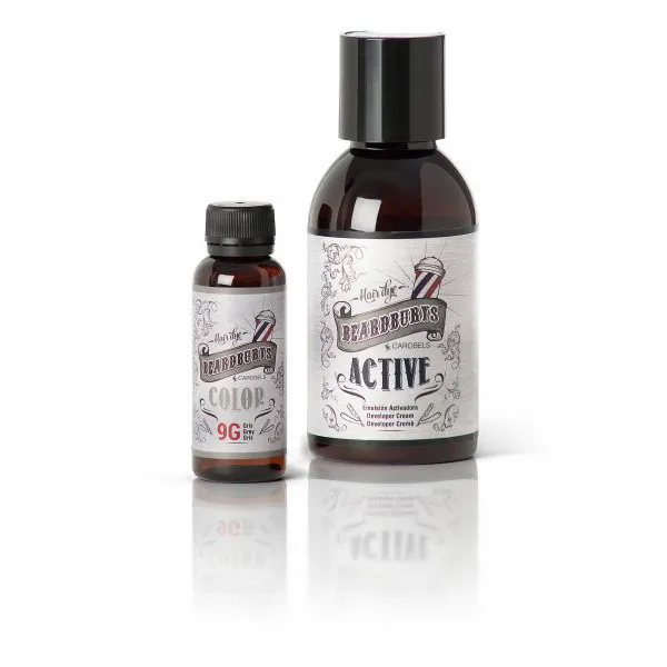 Beardburys șampon de colorat pentru păr și barbă – gri - Imagine 2