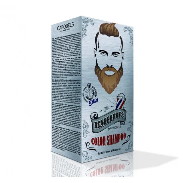 Beardburys șampon colorant pentru păr și barbă - maro deschis - Imagine 3