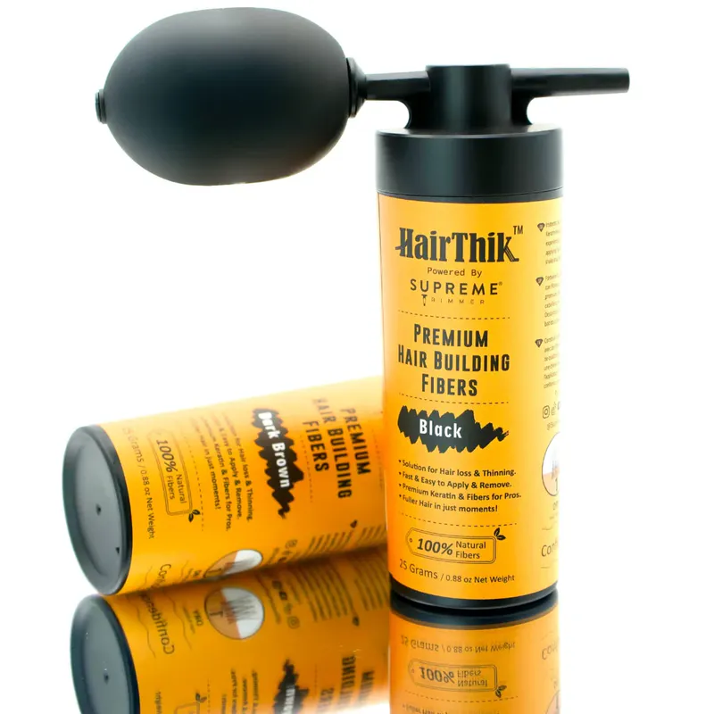 Fibre de păr cu aplicator STpro Hair Thik pentru îngroșarea părului - Imagine 4