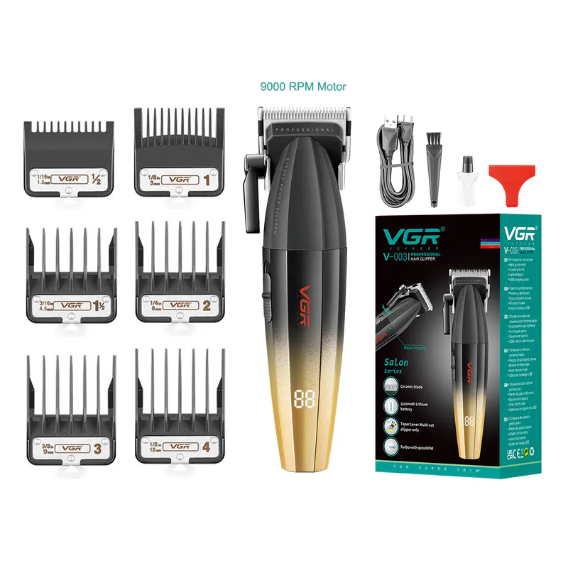 Mașină de tuns VGR VOYAGER V-003C Salon Series - auriu - Imagine 2